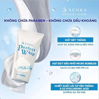 Sữa rửa mặt Senka trắng
