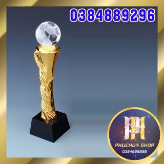 Cúp bóng đá thể thao cúp lưu niệm vinh danh kỉ niệm chương cúp c1 laiga worlcup quả bóng vàng cầu thủ xuất sắc in ấn free decal giấy