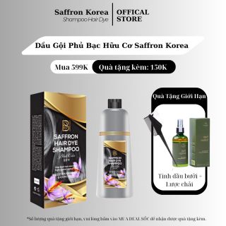 Dầu Gội Phủ Bạc Hữu Cơ Tinh Chất Nhuỵ Hoa Nghệ Tây Saffron Korea Chai 500ML giá sỉ