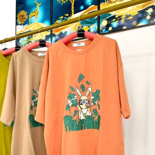Áo thun tay lỡ form rộng unisex freesize vải cotton khô in hình siêu đẹp hàn sẵn sll-Thu