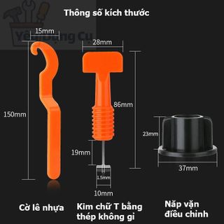 Ke lát gạch ke chữ T ke vít lát gạch cân bằng túi 50 chiếc