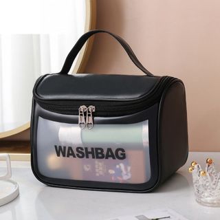 Túi đựng mỹ phẩm đồ trang điểm du lịch cao cấp túi trong suốt đựng đồ makeup skincare dầu gội nhỏ gọn washbag - HL100