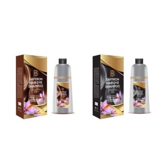 Dầu Gội Phủ Bạc Hữu Cơ Tinh Chất Nhuỵ Hoa Nghệ Tây Saffron Korea Chai 500ML