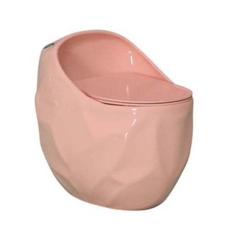 Bồn cầu trứng nhiều màu sắc độc đáo kiểu hạt lạc phù hợp với không gian nhà tắm hiện đại