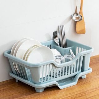 Rổ Úp Bát - Khay Kệ Đựng Chén Bát Dĩa Đũa Muỗng Có Khay Hứng Nước Tiện Lợi
