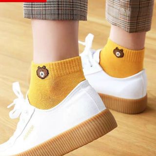 Set 10 đôi vớ gấu kèm túi đựng siêu xinh thời trang thể thao năng động giá rẻ sll-Thu