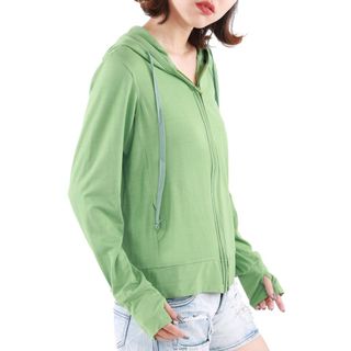 Áo khoác nữ thun lạnh có túi trong và tay xỏ ngón Phúc An 4034