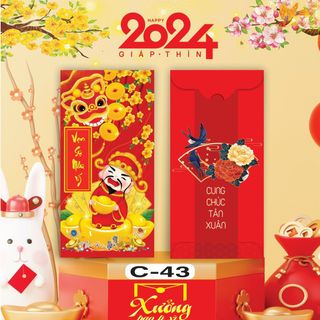 Bao lì xì đỏ truyền thống Giáp Thìn 2021 may mắn tài lộc hơn 200 mẫu rồng siêu đẹp chất lượng-Thu