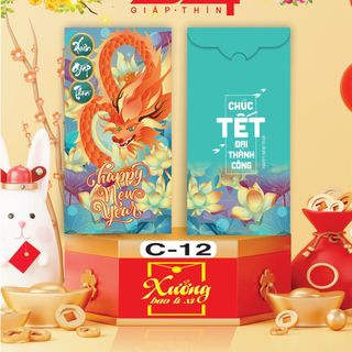 Bao lì xì đỏ truyền thống Giáp Thìn 2021 may mắn tài lộc hơn 200 mẫu rồng siêu đẹp chất lượng-Thu