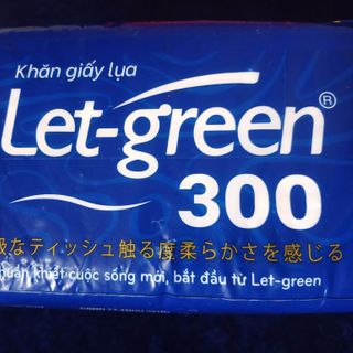 Khăn giấy lụa Let-green 300 (Nhà pp Thiên Thanh)