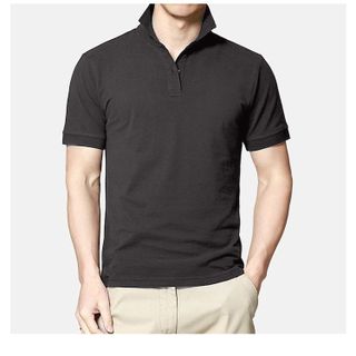 Áo thun Polo trơn nam có cổ Phúc An 2033 có size lớn (over size)