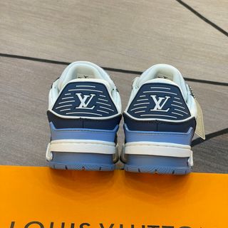 Giày Thể Thao Sneaker LV Trainer  Xanh- Trắng ( Hàng Mới Về, Chất Lượng Siêu Cấp )