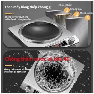 Bếp điện từ đa chức năng gia dụng công suất cao mặt lõm