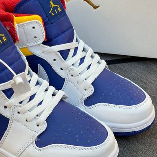 Giày Thể Thao Sneaker  JD 1 Mid Royal Blue Laser Orange ( Sẵn Kho Hàng Siêu Cấp )