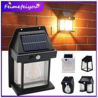 Bóng Đèn Treo Tường Bằng Năng Lượng Mặt Trời Chống Thấm Nước Trang Trí Sân Vườn [Ánh sáng + Cảm biến cơ thể]