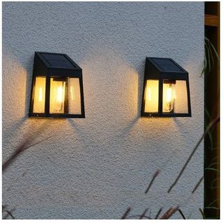 Bóng Đèn Treo Tường Bằng Năng Lượng Mặt Trời Chống Thấm Nước Trang Trí Sân Vườn [Ánh sáng + Cảm biến cơ thể]