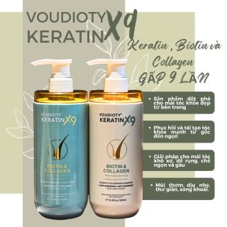 Dầu gội xả Voudioty Keratin X9 Biotin & Collagen giá sỉ