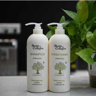 Cặp Dầu gội Dầu xả Biotin Collagen chai vàng Có hàm lượng Biotin và collagen cực cao,  Biotin bổ sung vitamin H và B7 giúp ngăn ngừa rụng tóc và hỗ trợ kích thích mọc tóc dày trở lại