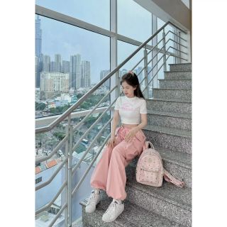 BỘ NỮ, SET QUẦN ÁO SPOILED NỮ QUẦN CHẤT KAKI ÁO THUN GÂN SIÊU ĐẸP