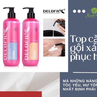Bộ Đôi Dầu Gội, Dầu Xả Phục Hồi Đa Năng Delofil 500ml