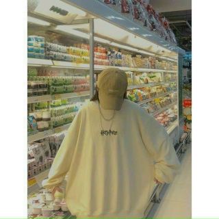 Áo sweater cổ chui thêu harry potter