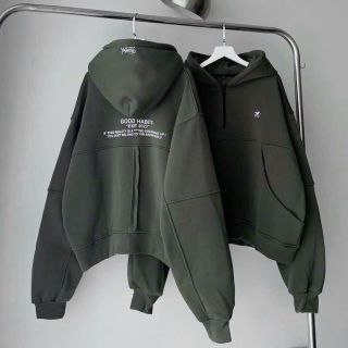 Áo Hoodie cổ trụ dây kéo , form dưới 70kg, nón vải chính