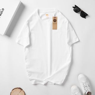 Áo thun Nam cổ tròn Gold Rhino 100% cotton kháng khuẩn khử mùi - Trắng
