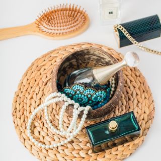Bộ sản phẩm bát dừa 7 (4 gáo dừa, 4 muỗng dừa & túi tote)