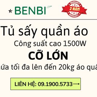 TỦ SẤY ÁO QUẦN BENBI 2023 - AN TOÀN CHO CẢ GIA ĐÌNH