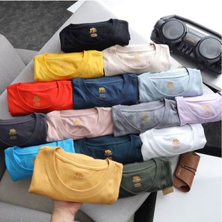 Áo thun Nam cổ tròn Gold Rhino 100% cotton kháng khuẩn khử mùi - NAVY