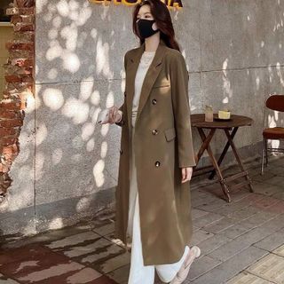 ÁO KHOÁC CHOÀNG FORM DÀI CỔ VEST-HUYỀN XMĐT