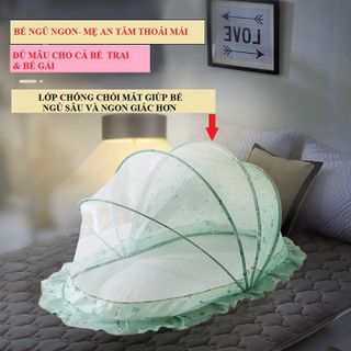 MÙNG CHỤP GẤP GỌN CHỐNG MUỖI CHO BÉ