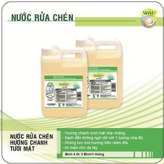 Nước Rửa Chén Chuyên Dùng Wai Green Mild 4L