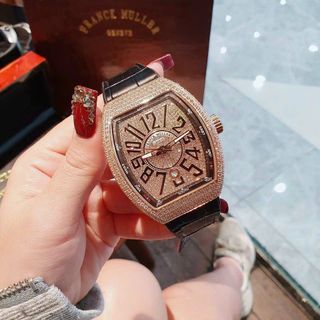 ĐỒNG HỒ CƠ SIÊU CẤP NAM F.RANK MU.LLER HỘT XOÀN ĐEN