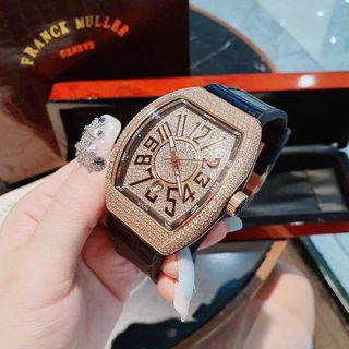 ĐỒNG HỒ CƠ SIÊU CẤP NAM F.RANK MU.LLER HỘT XOÀN ĐEN