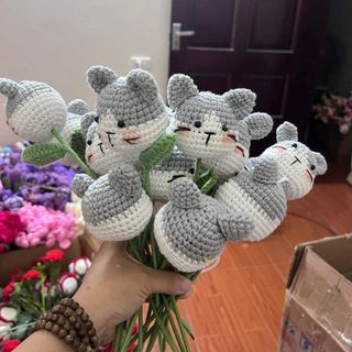 Hoa len thủ công hình ngộ nghĩnh