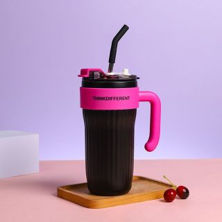 Cốc Giữ Nhiệt Sáng Tạo Màu Sắc Tinh Tế Đôi Mắt Quai Cầm Cao cấp 860ml ( Hàng, Giá Tận Xưởng )