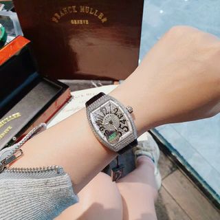 ĐỒNG HỒ SIÊU CẤP NỮ F.RANK MU.LLER HỘT XOÀN ĐEN