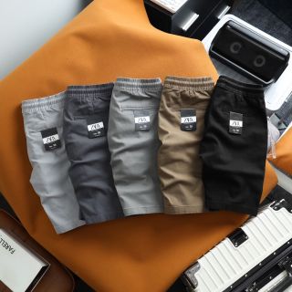 Short kaki Zar lưng thun slim fit. Vải cotton thun xịn chính chẩm dày mịn, Co giãn 4c, bền màu, đồng chất giá sỉ