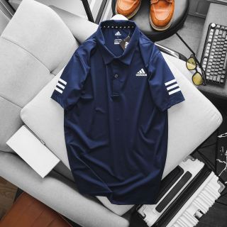 Polo adas vải thun poly chính hãng mát rượi, co giãn 4c thoải mái.