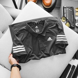 Polo adas vải thun poly chính hãng mát rượi, co giãn 4c thoải mái.