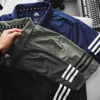 Polo adas vải thun poly chính hãng mát rượi, co giãn 4c thoải mái.