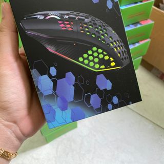 CHUỘT GAMING RAINBOW GEAR R801 8000DPI CHUỘT LỔ LED RGB MACRO