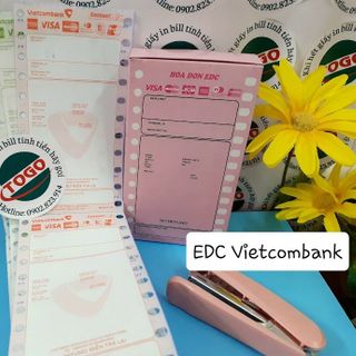 GIẤY EDC 3 LIÊN CÀ THẺ NGÂN HÀNG VCB, VTB, BIDV giá sỉ