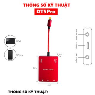 Box Sạc LiveStream Cao Cấp DT5Pro - Hỗ Trợ Vừa Live Vừa Sạc Cho Điện Thoại iPhone, iPad , Chất Liệu Bền Bỉ Thiết Kế Nhỏ Gọn Hỗ Trợ Livestream Nhiều Nền Tảng