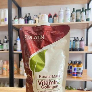 KEM Ủ TÓC - KEM HẤP TÓC COLLAGEN VITAMIN E COLATIN MASK - SIÊU MƯỢT TÓC TÚI 500ML