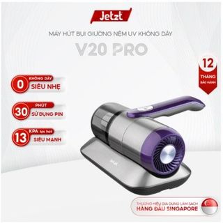 Máy hút bụi giường nệm diệt khuẩn UV kép JETZT PRO cầm tay, hàng chính hãng