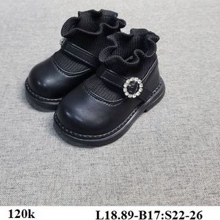 Giày bốt cao cổ cho bé gái S21-26