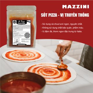 Sốt làm bánh Pizza - Xốt MAZZINI spaghetti, pizza, bit tet, tomatoe sauce ca chua Italia vị oregano - 500gr - 0.5kg giá sỉ