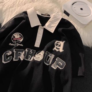ÁO POLO UNISEX, ÁO THUN CÓ CỔ FORM RỘNG TAY LỠ CHẤT COTTON CRHSUP